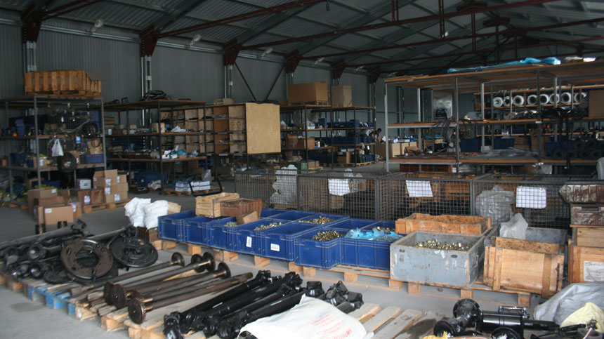 Spare parts warehouse